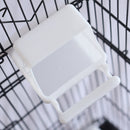 Gabbia Voliera per Uccelli Nera per Pappagalli Inseparabili con Tetto Apribile