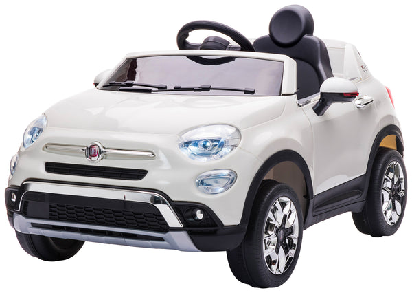 acquista Macchina Elettrica per Bambini 12V con Licenza Fiat 500X Bianca