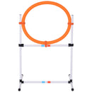 Set Addestramento Cani da Esterno Bianco Arancione Blu Ø60x300 cm 