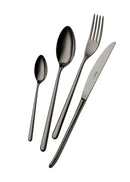 Servizio Set di Posate 24 Pezzi in Acciaio 18/10 PVD Eme Venice Gun Metal
