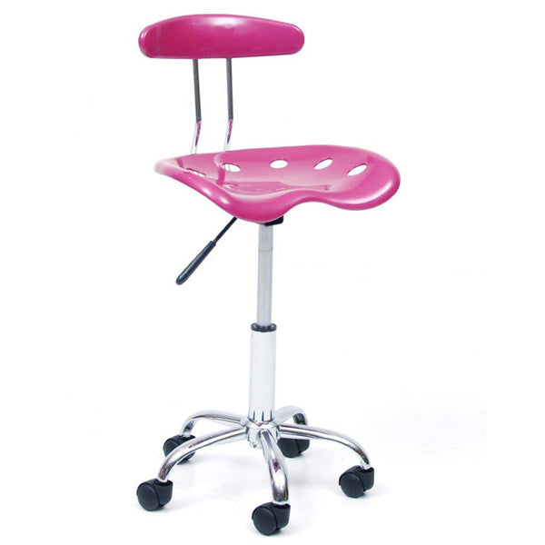 Chaise de bureau en ABS rose avec fauteuil acquista