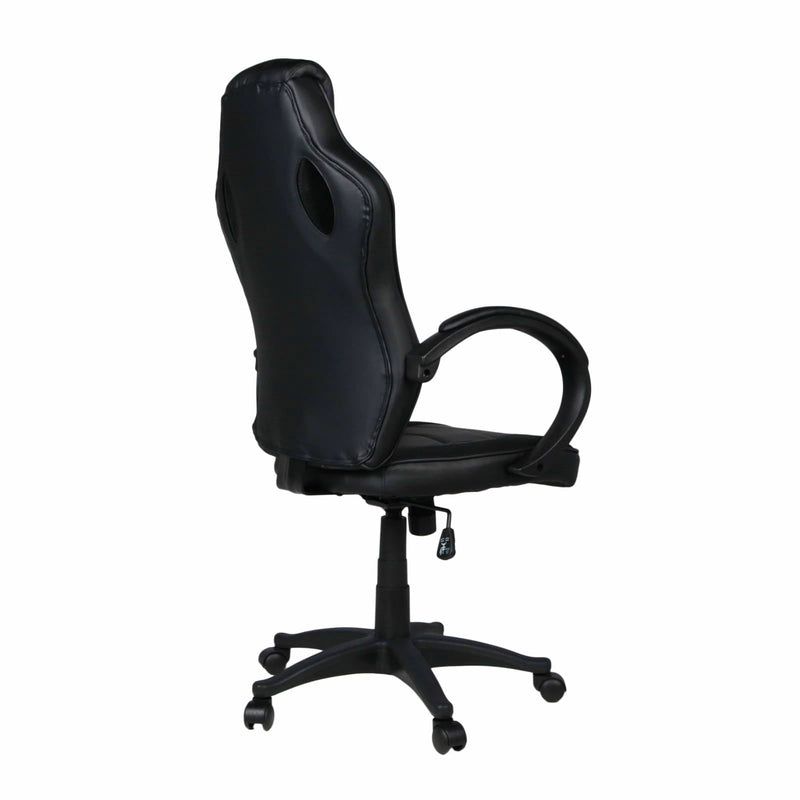 Sedia da Gaming Ergonomica 59x110/120x65 cm in Similpelle Nero