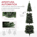 Albero di Natale Artificiale 180 cm 618 Rami con Pigne Verde 