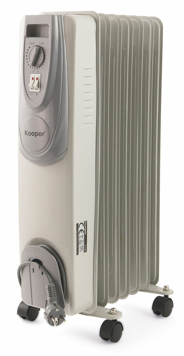 online Radiateur Poêle à Huile 1500W 7 Eléments Kooper Santorini Seven Blanc