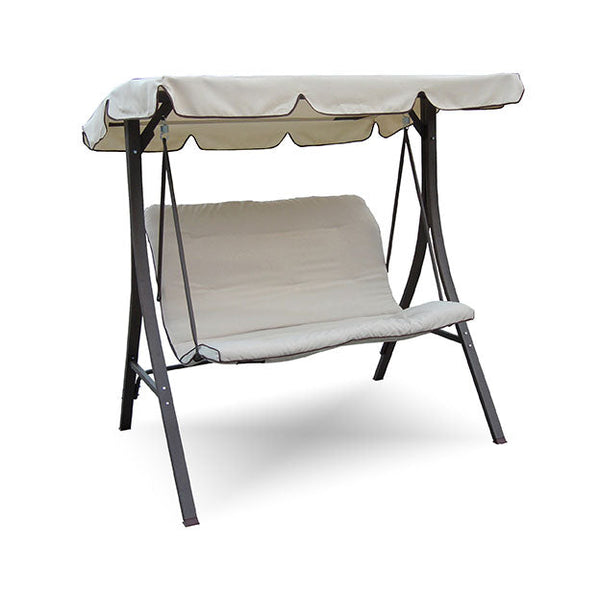 prezzo Balançoire de jardin 2 places en fer et polyester Taddei Taormina Marron