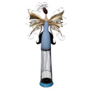 Fatina metallo blu e oro cm 32x12,7xh71,8