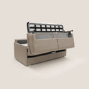 Divano Letto 2 Posti 169x90x96 cm in Tessuto Beige