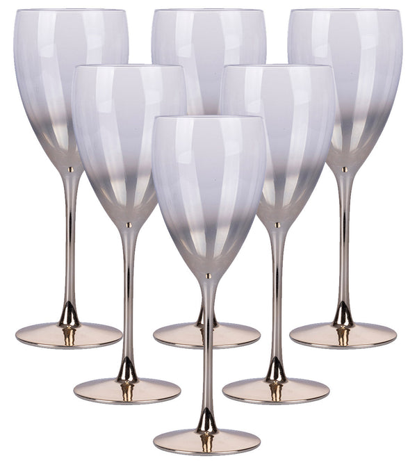 sconto Coffret de 6 Verres à Vin Très Chic en Verre à Champagne VdE Tivoli 1996