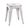 Tabouret Bristol 39x39xh45 cm en fer blanc antique
