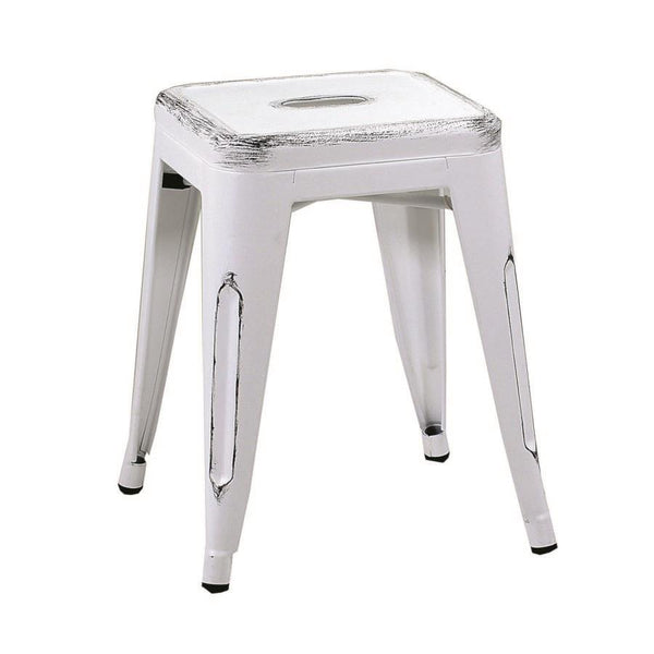 Tabouret Bristol 39x39xh45 cm en fer blanc antique prezzo