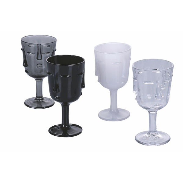 prezzo Lot de 4 Verres Vis à Vis Stones VdE Tivoli 1996 4 Couleurs Différentes