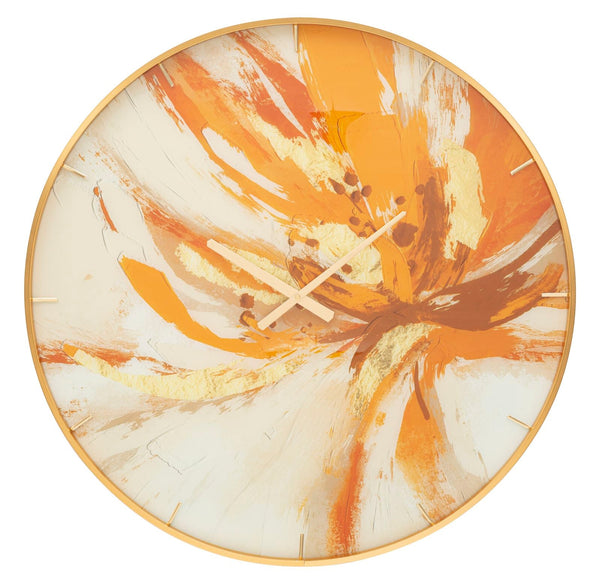 acquista Horloge murale Toply 5x80x5 cm en verre MDF et métal multicolore