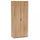 Armoire à 2 portes 75x38x174 h cm en aggloméré bilaminé marron clair