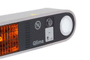 Stufa Elettrica da Soffitto per Esterno 1500W Qlima PEC3015S Silver