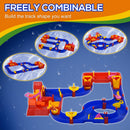 Playset Acquatico per Bambini 78 Pezzi 123x111x7 cm con Acqua e Sabbia Blu e Rosso
