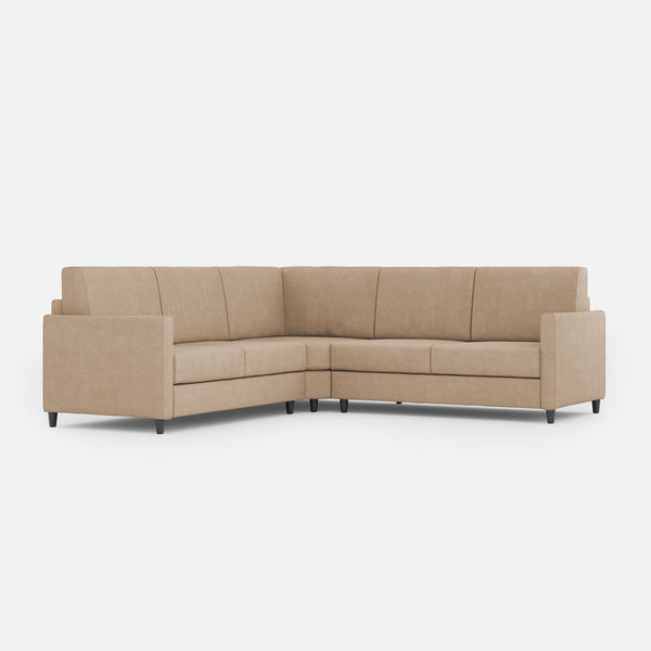 prezzo Canapé d'angle Karay 5 places 241x241x85 cm en tissu beige
