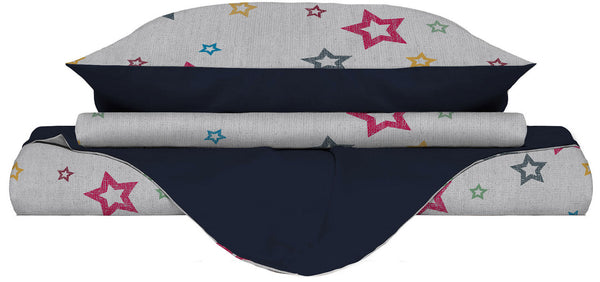 Housse de couette avec taies d'oreiller imprimées en microfibre Superstar Différentes tailles acquista