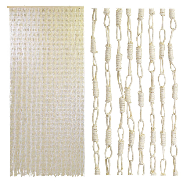 Rideau de fils pour moustiquaire 140x240 cm en papier crème online