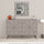 Buffet 4 portes 123x35x77,4 cm en MDF Dune Tortora