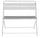 Banc de jardin pliant 94x51x86 cm en fer blanc