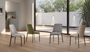 Set 4 Sedie Ambra 48x58,5x89 cm in Tessuto Easy-Clean Grigio Scuro       