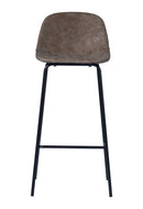 Sgabello Vintage 40x43x95 cm in Ferro e Sky Quarzo Marrone