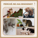 Albero Tiragraffi per Gatti Multilivello 49x49x142 cm con Amaca in Peluche e Sisal Verde 