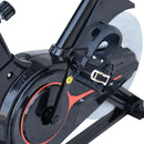 Cyclette per Allenamento Aerobico con Display LCD Nero e Rosso 