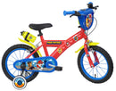 Bicicletta per Bambini 16" Paw Patrol Freni Caliper e Stabilizzatori in Acciaio Hi-Ten Rosso