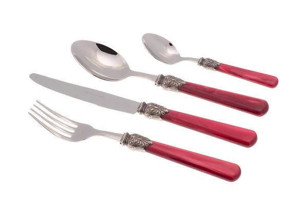 sconto Ménagère de Service 24 Pièces en Acier Inoxydable Rivadossi Sandro Elena Bordeaux