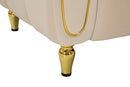 Poltrona Alma Crema con Cuscino 81x97x71 cm in Legno e Poliestere      