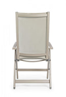 Poltrona Reclinabile Victor Tortora in Alluminio