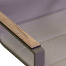 Sedia da Giardino 56x66xh90 cm in Alluminio e Texilene Riverside Tortora