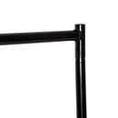Stender Appendiabiti con Ruote 120x60x150 cm in Ferro  Nero