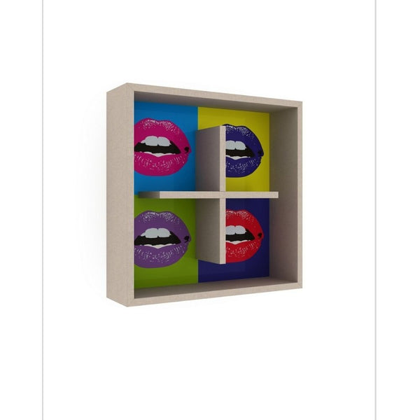 Bibliothèque suspendue Kiss 60x60x16 cm online
