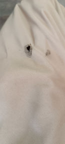 Ombrellone da Giardino 2x3 m Palo Ø38 mm in Legno Bauer Island Ecrù Seconda Scelta