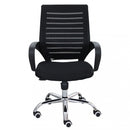 Poltrona da Ufficio Lucy 56x58x94/104 h cm in Poliuretano Nero