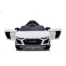 Macchina Elettrica per Bambini 12V Licenza Ufficiale Audi R8 New Spyder con Telecomando e Sedile in pelle Bianco