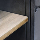 Mobile Gabriel 116x40x77 h cm in Acciaio Grigio