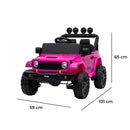 Macchina Elettrica per Bambini 101x59x65 cm Licenza Jeep Rubicon Small Rosa