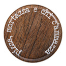 Set 4 Piatti Pizza Ø33x2 cm  in Porcellana VdE Tivoli 1996 Spqr 