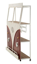 Bancone Bar 138x40x174 cm a Forma di Van in Metallo