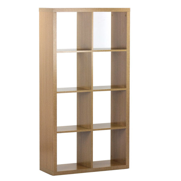 online Bibliothèque 8 étagères 77x147x30 cm en bois MDF effet chêne