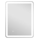 Specchio Bagno 60x80 cm LED Touch con Luce Dimmerabile a 3 Temperature e Antiappannamento       
