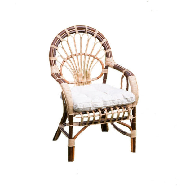 sconto Fauteuil de jardin en rotin avec coussin 62x65H44/62/90cm Adami Sole