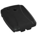 Base per Ombrellone 80x60x17 cm Riempibile fino a 75 kg con Base a T Inclusa Nero   