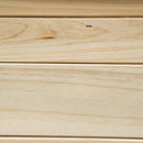 Casetta Bimbi 3-7 Anni a 2 Finestre con Portavasi e Panchina 113Lx94x134,5 cm in Legno di Abete e PP Naturale