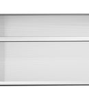 Tettoia in Policarbonato e Alluminio per Balconi 303x96x27 cm Finestre e Porte Nero e Trasparente