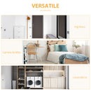 Appendiabiti da Terra in Bambù 82x36,8x140 cm 2 Ripiani Inferiori Aperti color Legno