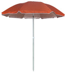 Ombrellone da Mare Ø2 m Palo Ø32 mm in Alluminio e Tessuto Oxford Arancione